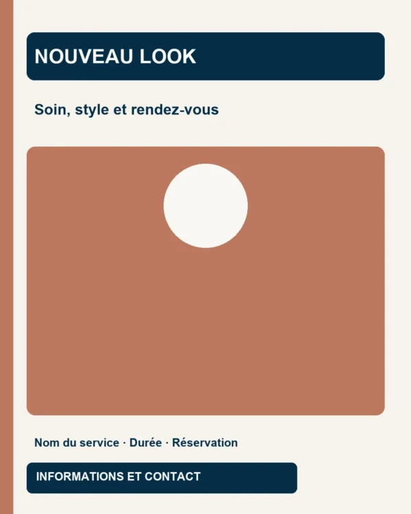 Pack PSD Salon & beauté — 3 formats sociaux